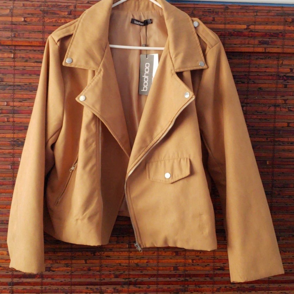 Boohoo moto style jacket NWT
